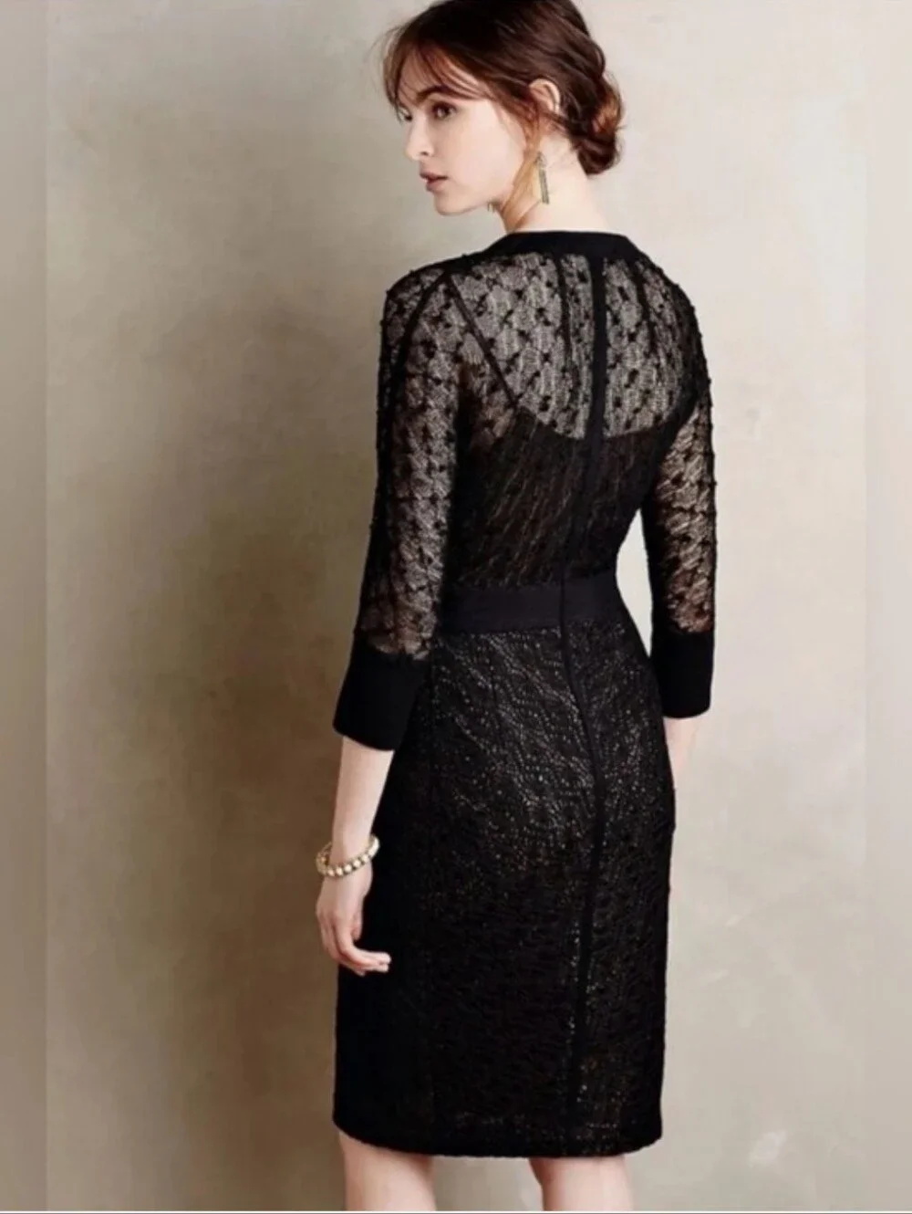byron lars black lace dress Carissima Sheath Dress by Byron Lars in Black, Women's Size: 00 at Anthropologie